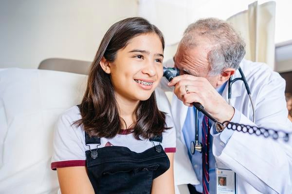 Doctor with young person